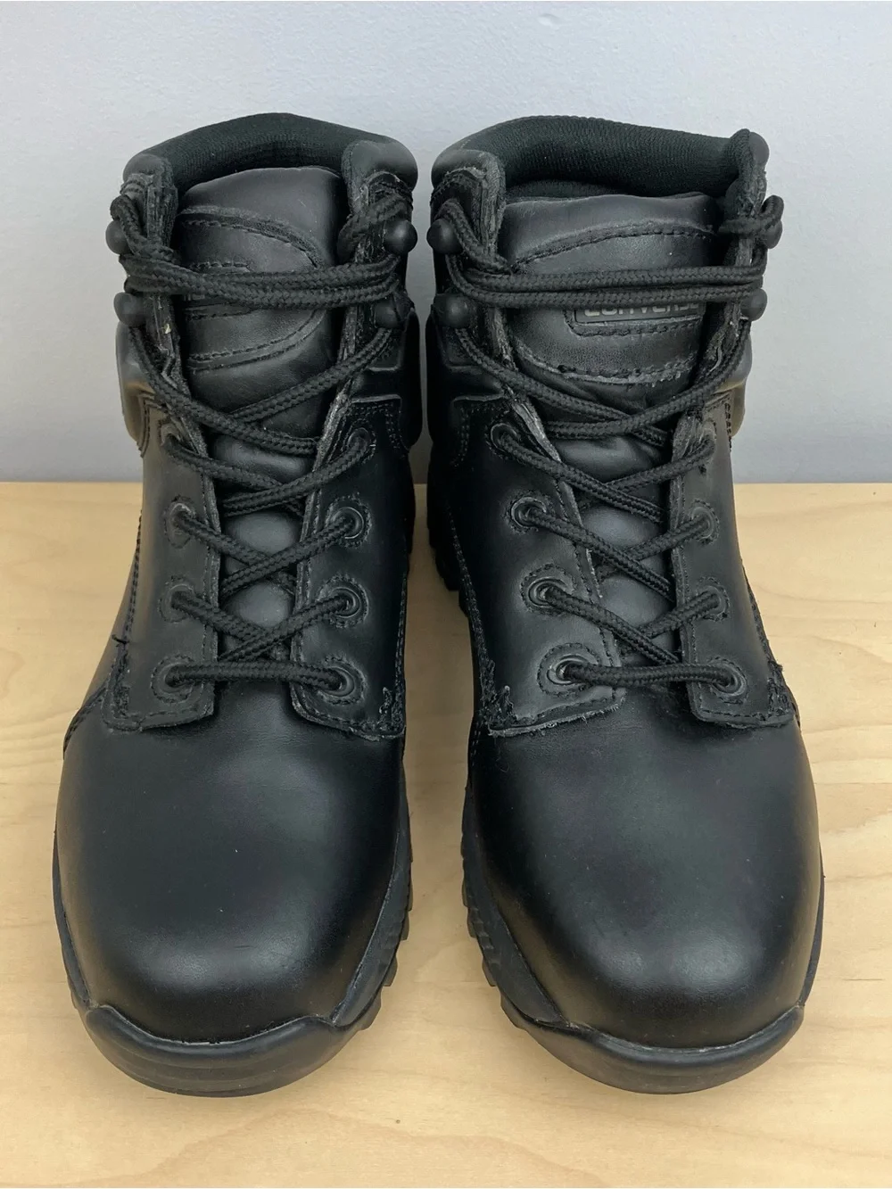 Converse Men’s Size 6.0 M Black Leather Safety Toe Work Boots Ankle Lace Up